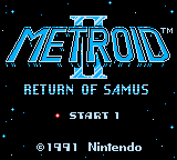 Metroid II DX Title Screen